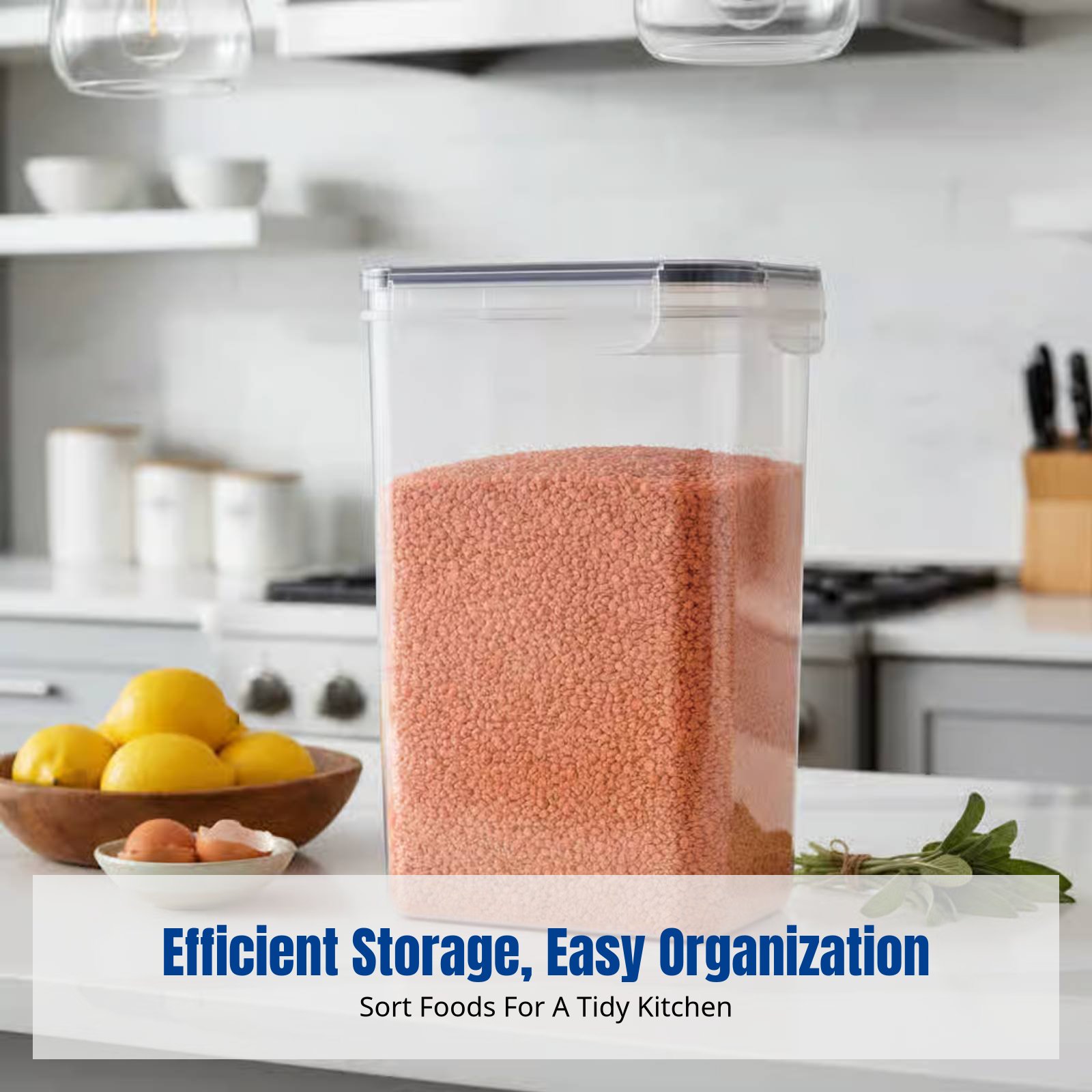 Food Storage Kitchen Container Set - Juego de Recipientes Herméticos para Almacenamiento