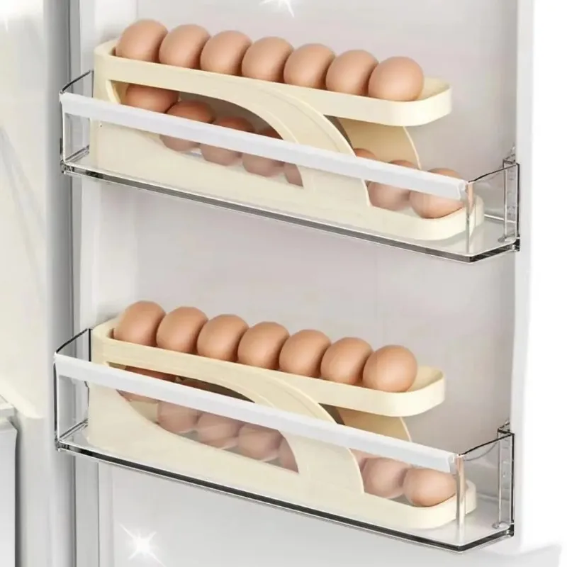 Airtight Cereal Jar - Dispensador de huevos para refrigerador, nuevo