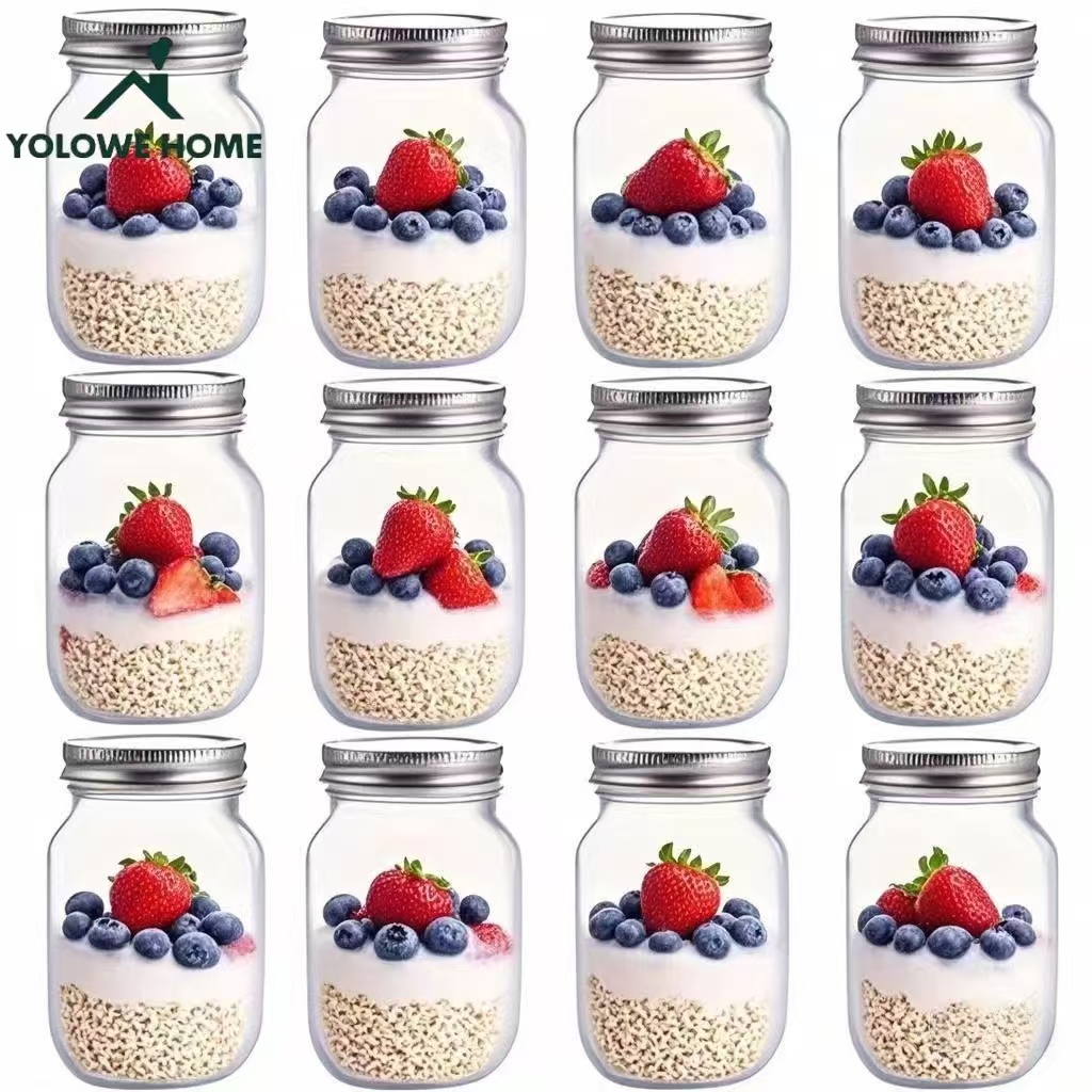 Food Storage Glass Box - 6 piezas, 12 piezas, 500 ml/16