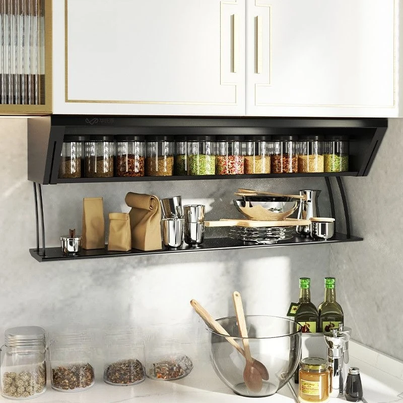Food Storage And Preparation - Cesta extraíble para condimentos, estante oculto