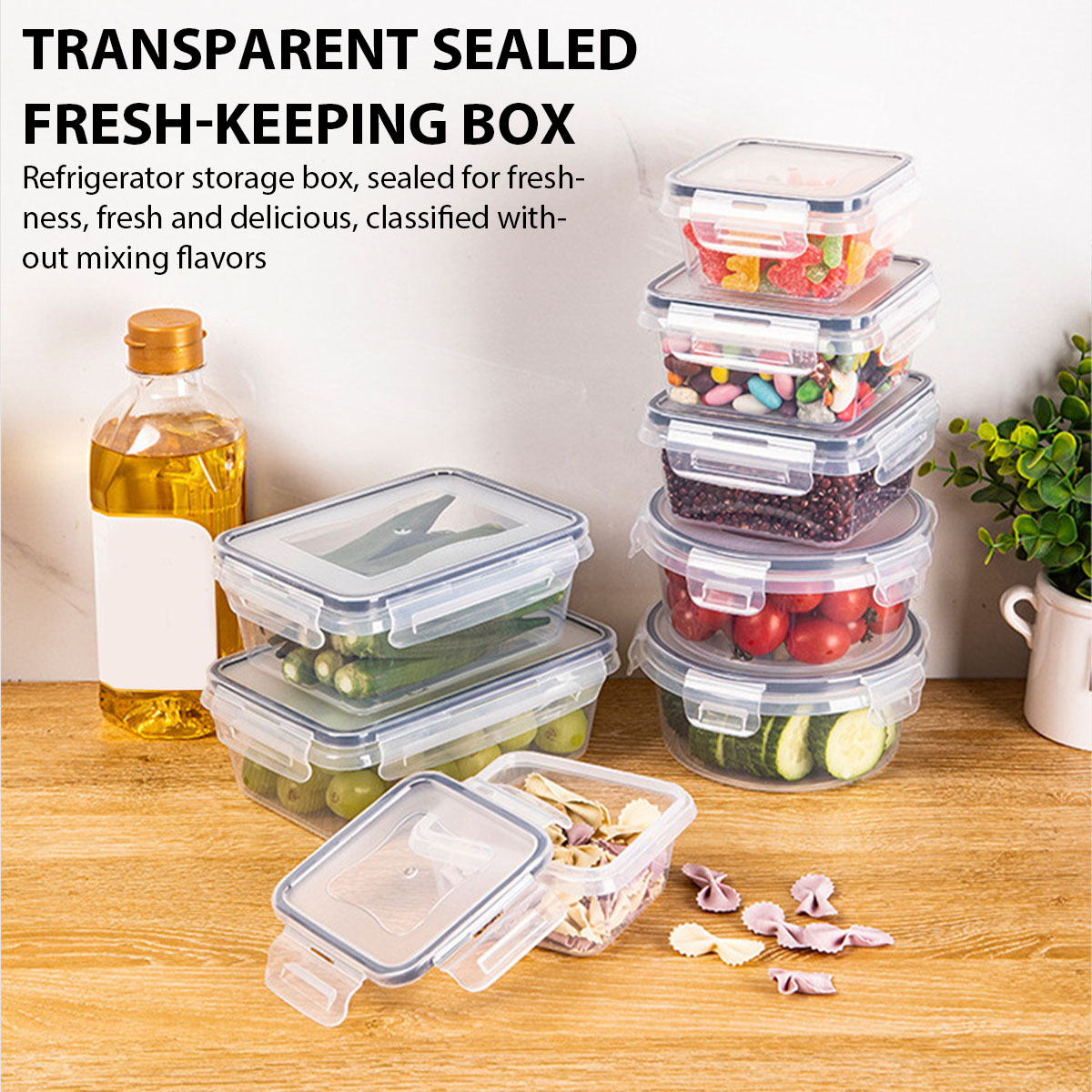 Food Storage Kitchen Container Set - 24 unids/set caja de almacenamiento de