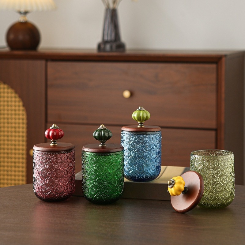 Food Storage Glass Box - Caja de almacenamiento retro de vidrio