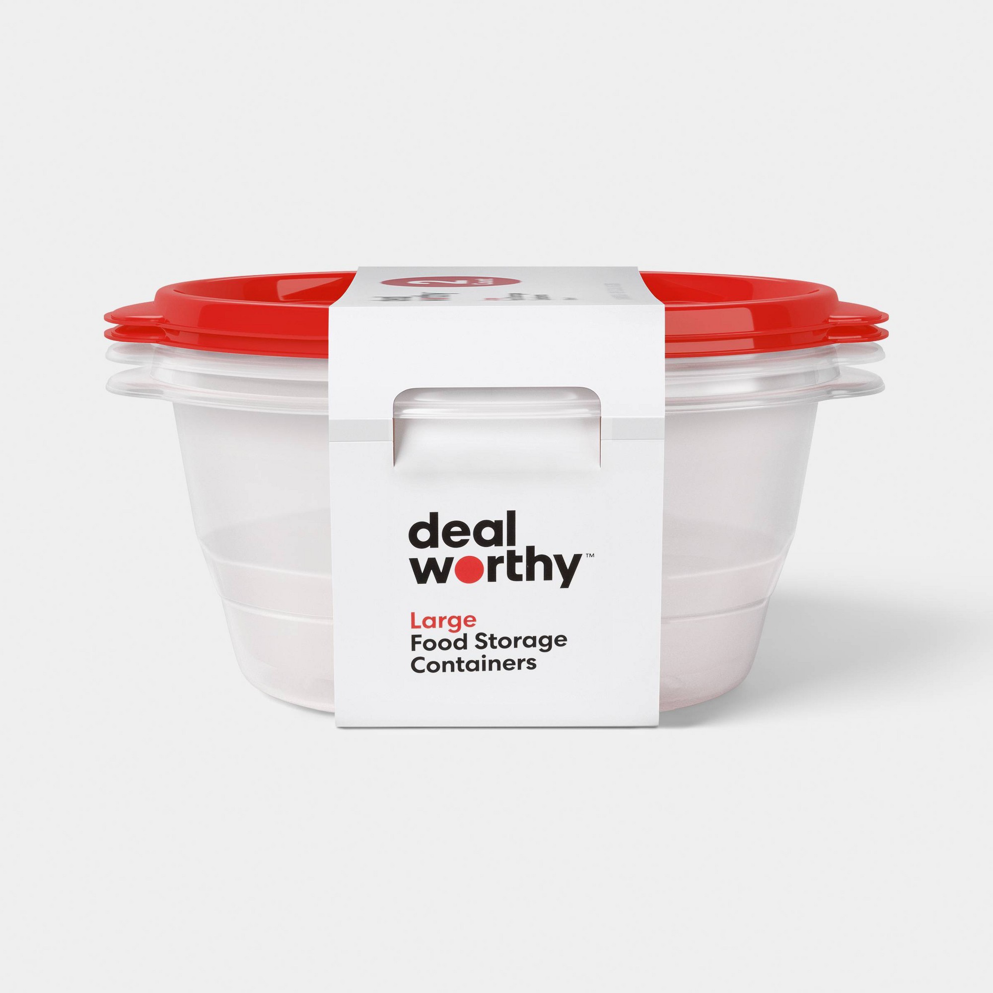 Food Storage Pantry - Recipientes Redondos Grandes de 2ct para