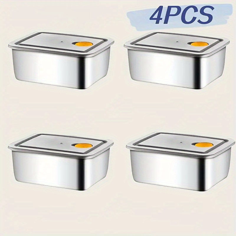 Food Storage Pantry - Juego de 4 Recipientes de Almacenamiento