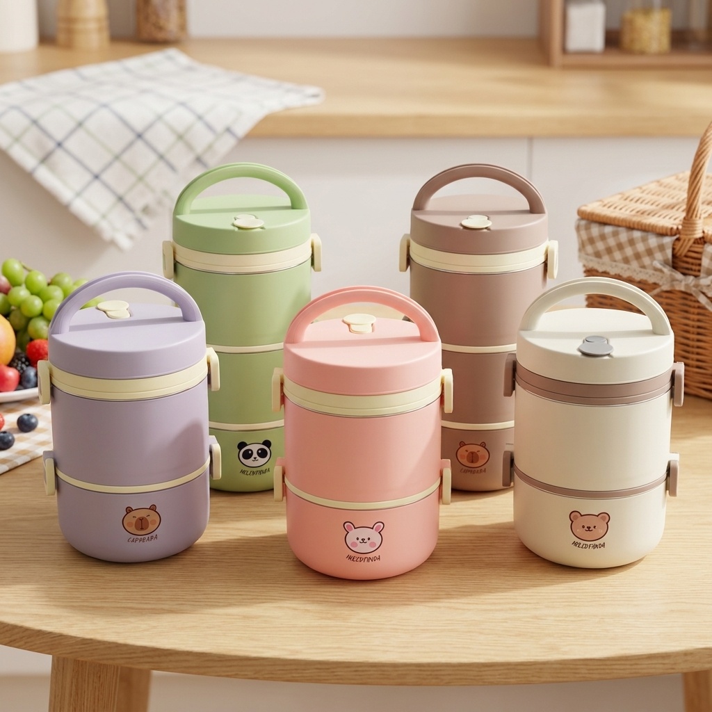 Food Storage Jar Set - Lonchera Térmica de Acero Inoxidable 304,