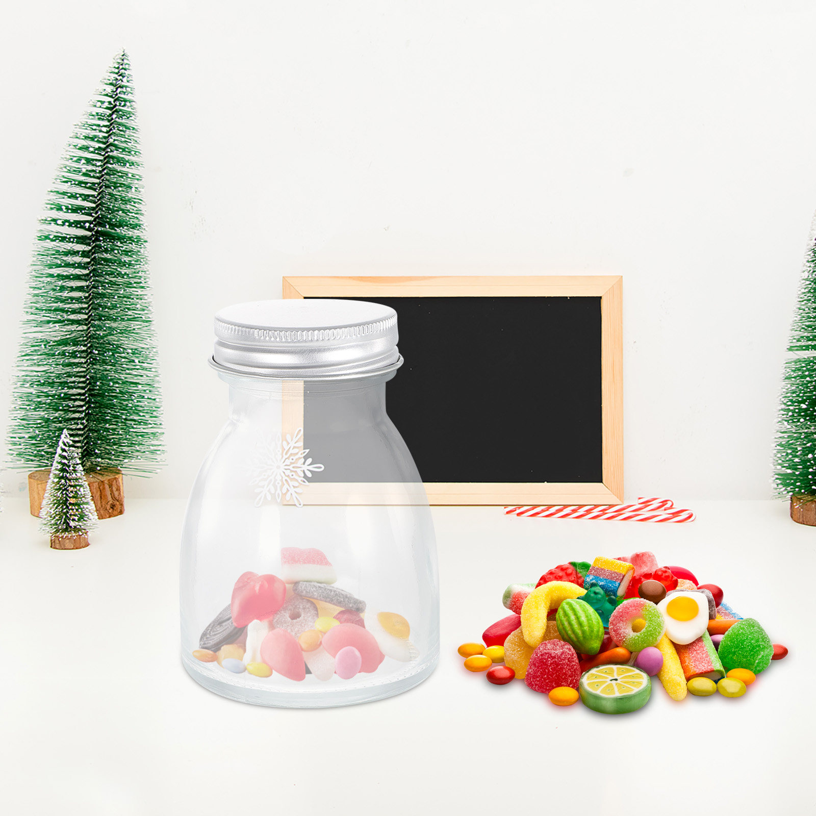 Airtight Cereal Jar - Juego de 6 Recipientes de Vidrio