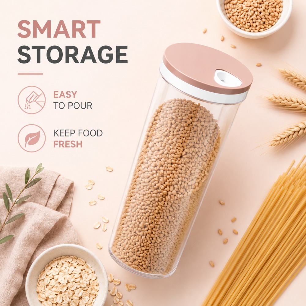 Food Storage Pantry - Caja de Almacenamiento de Fideos Hermética,