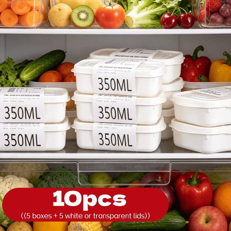 Food Storage Jar Set - Juego de 10 Recipientes Apilables Reutilizables