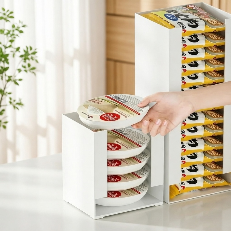 Food Storage Pantry - Organizador de Cocina Apilable para Tazas