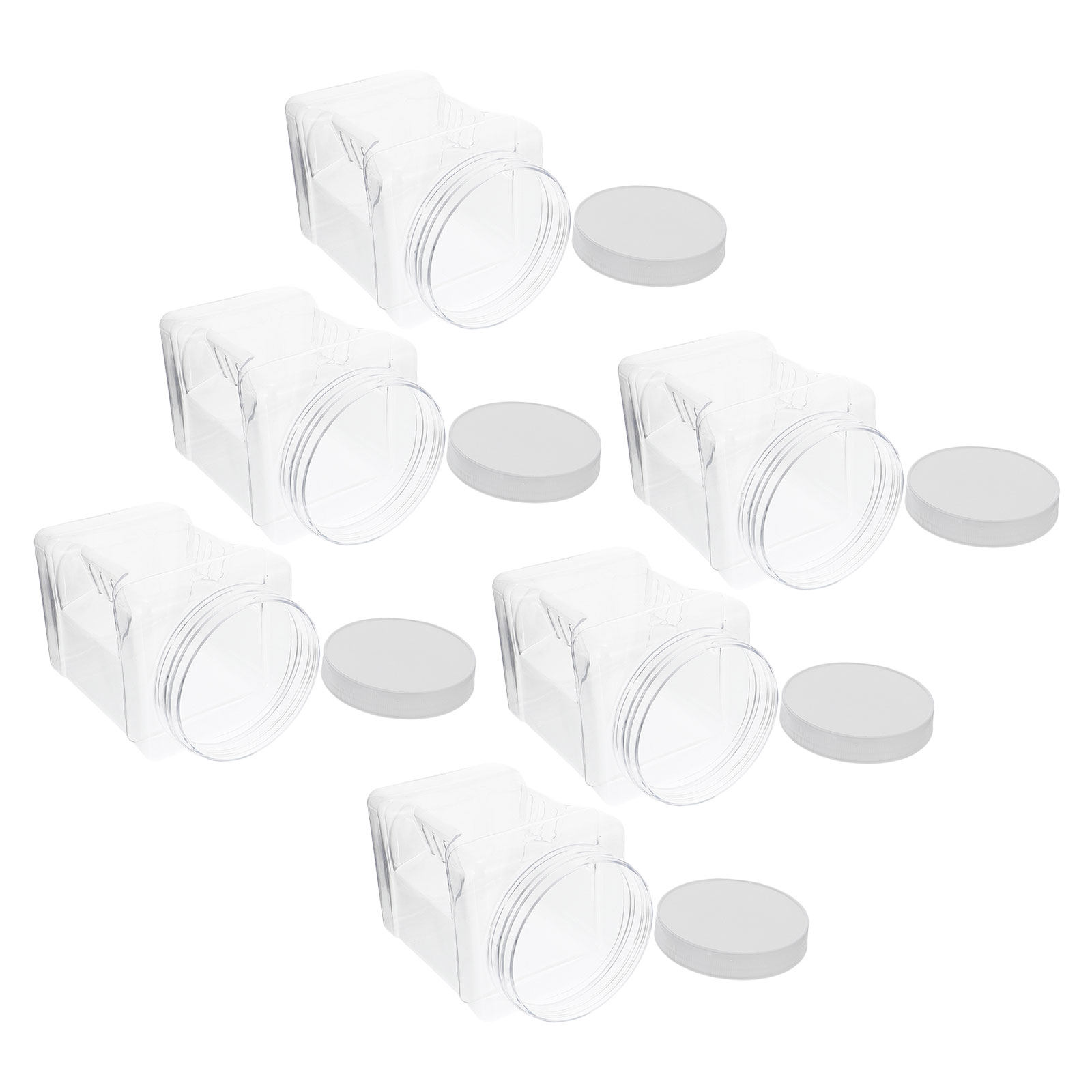 6 Recipientes Cuadrados Transp - Food Storage Canister reseña y precio