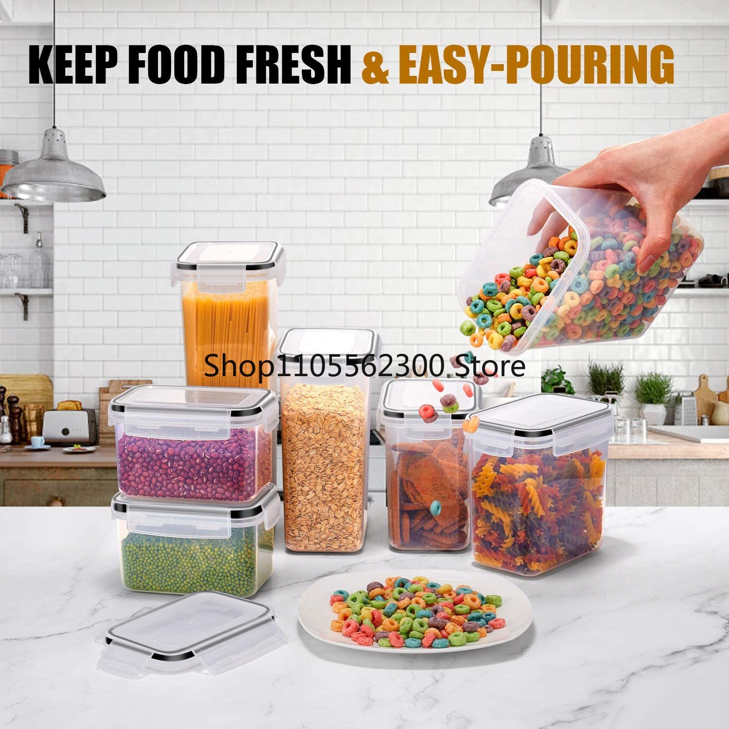 Juego de 7 Recipientes para Al - Food Storage Kitchen Container Set reseña y precio