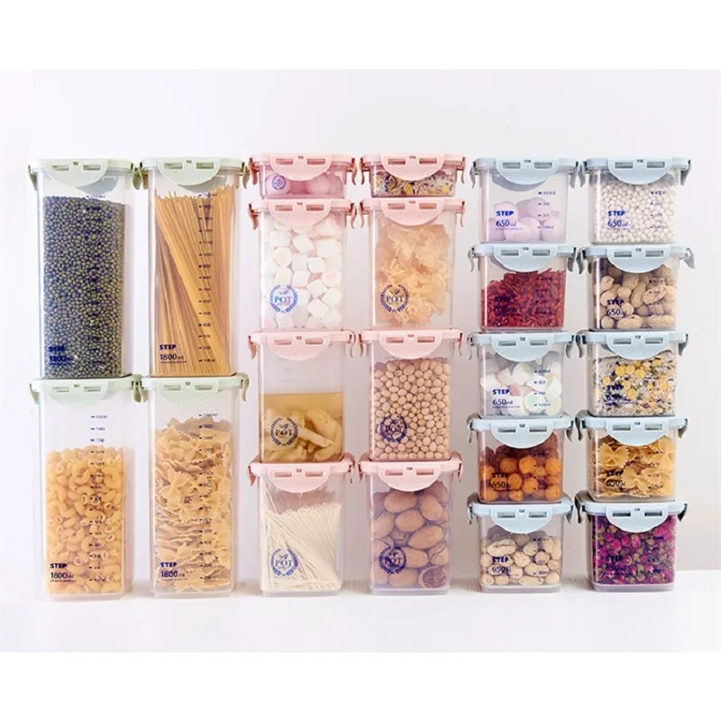 WBBOOMING Caja de plástico sal - Airtight Cereal Jar reseña y precio