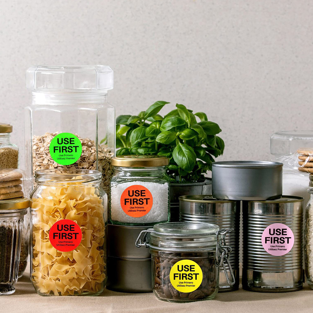 3 Rollos de Etiquetas de Contr - Food Storage For Restaurant reseña y precio