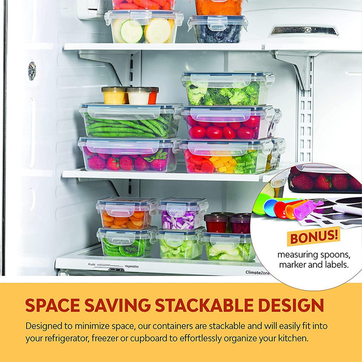 24 unids/set caja de almacenam - Food Storage Kitchen Container Set reseña y precio