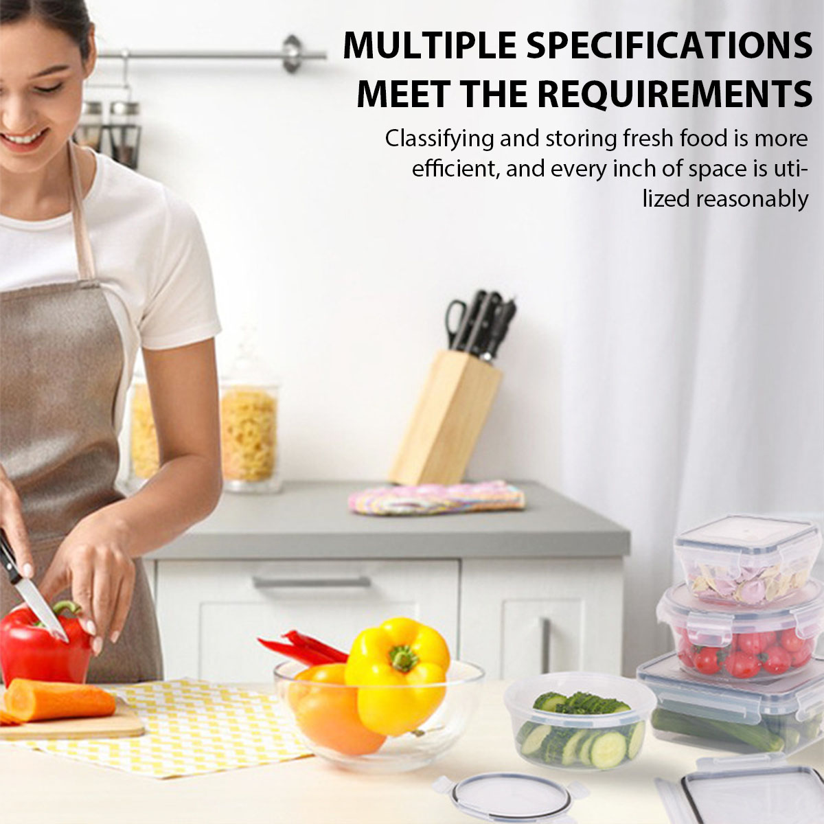 24 unids/set caja de almacenam - Food Storage Kitchen Container Set reseña y precio