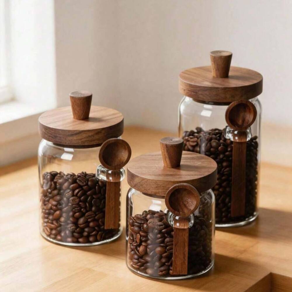 Juego de 3 tarros de vidrio tr - Food Storage Glass Set reseña y precio