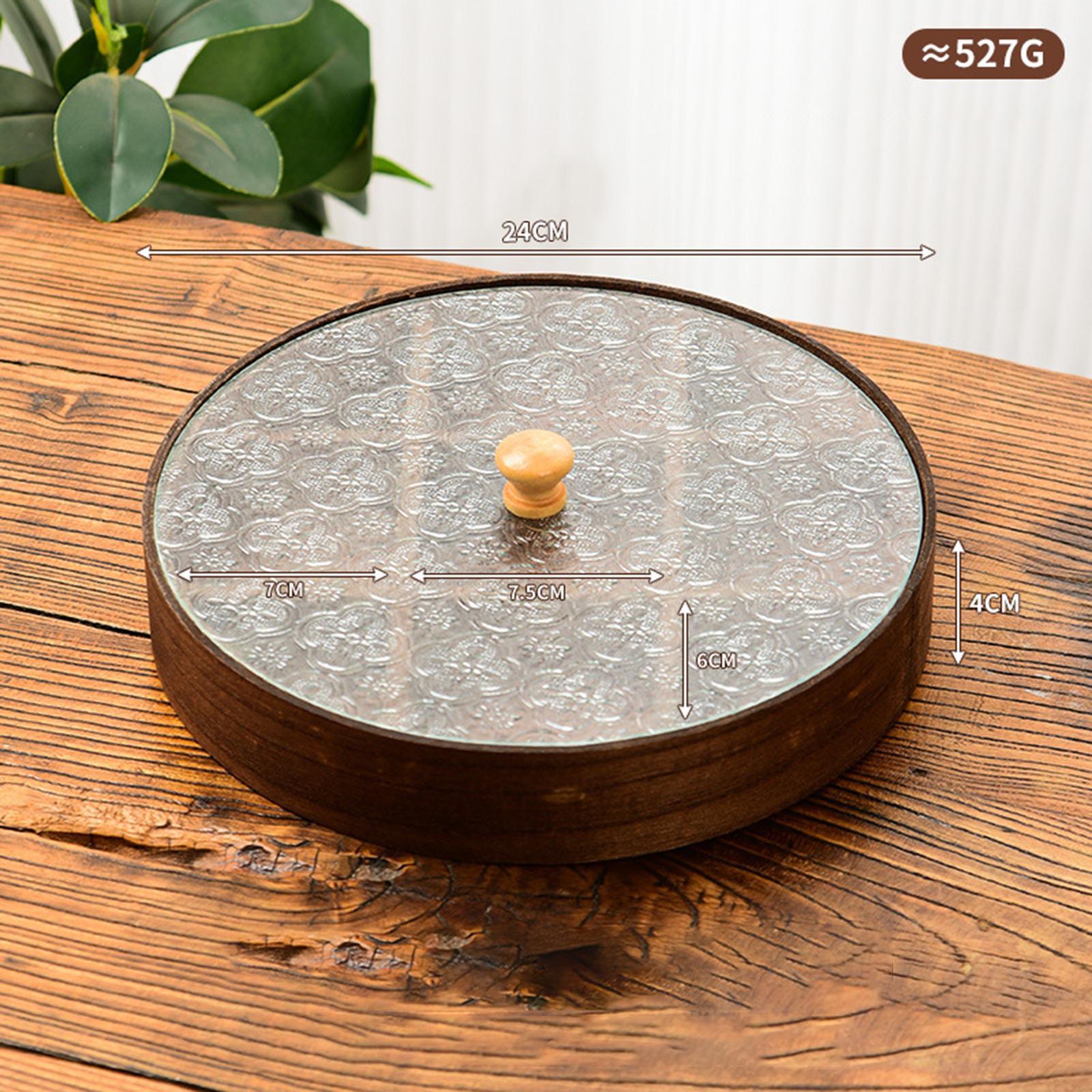 Cuenco de madera con tapa y co - Food Storage Glass Box reseña y precio