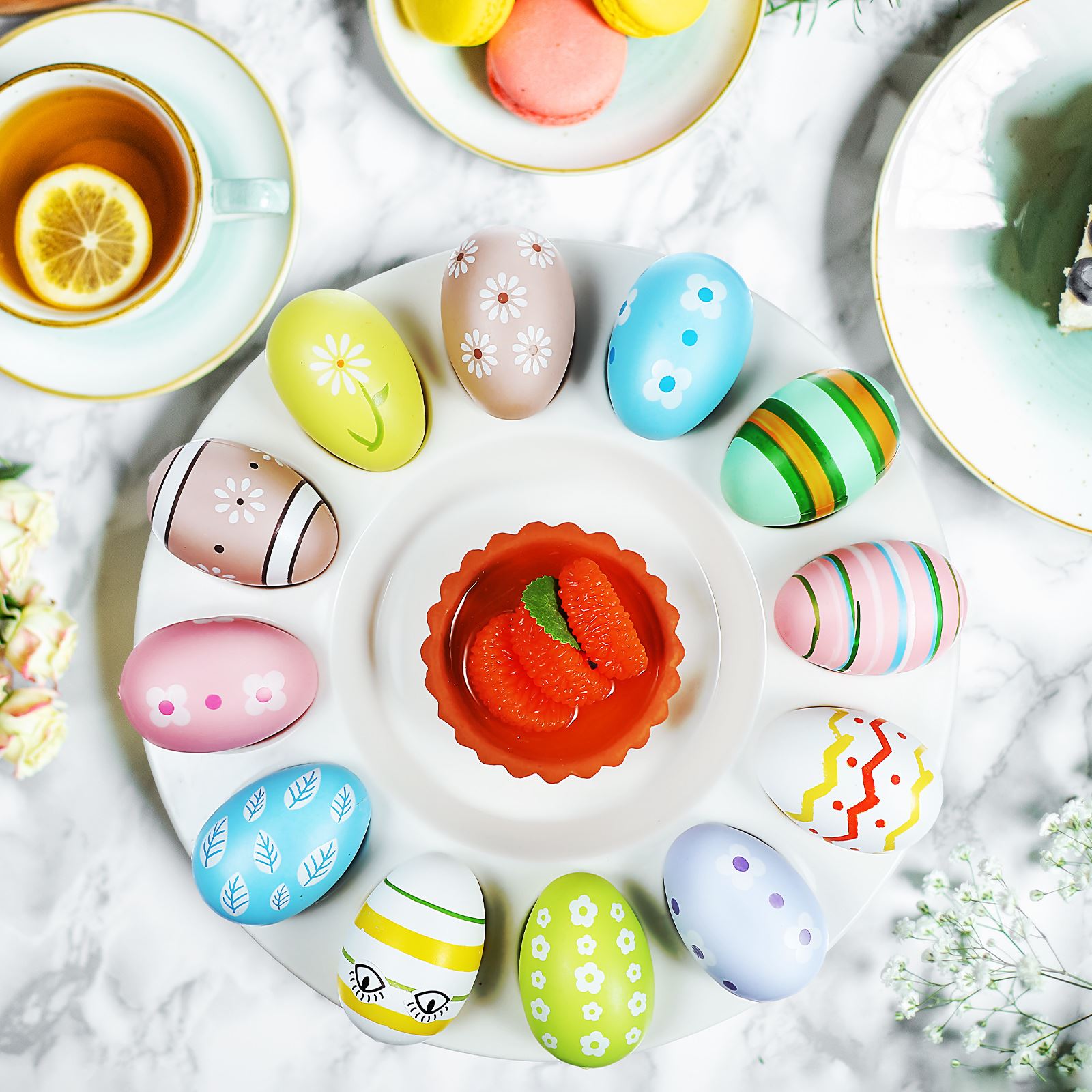 Plato de huevos de Pascua, pla - Food Storage For Restaurant reseña y precio