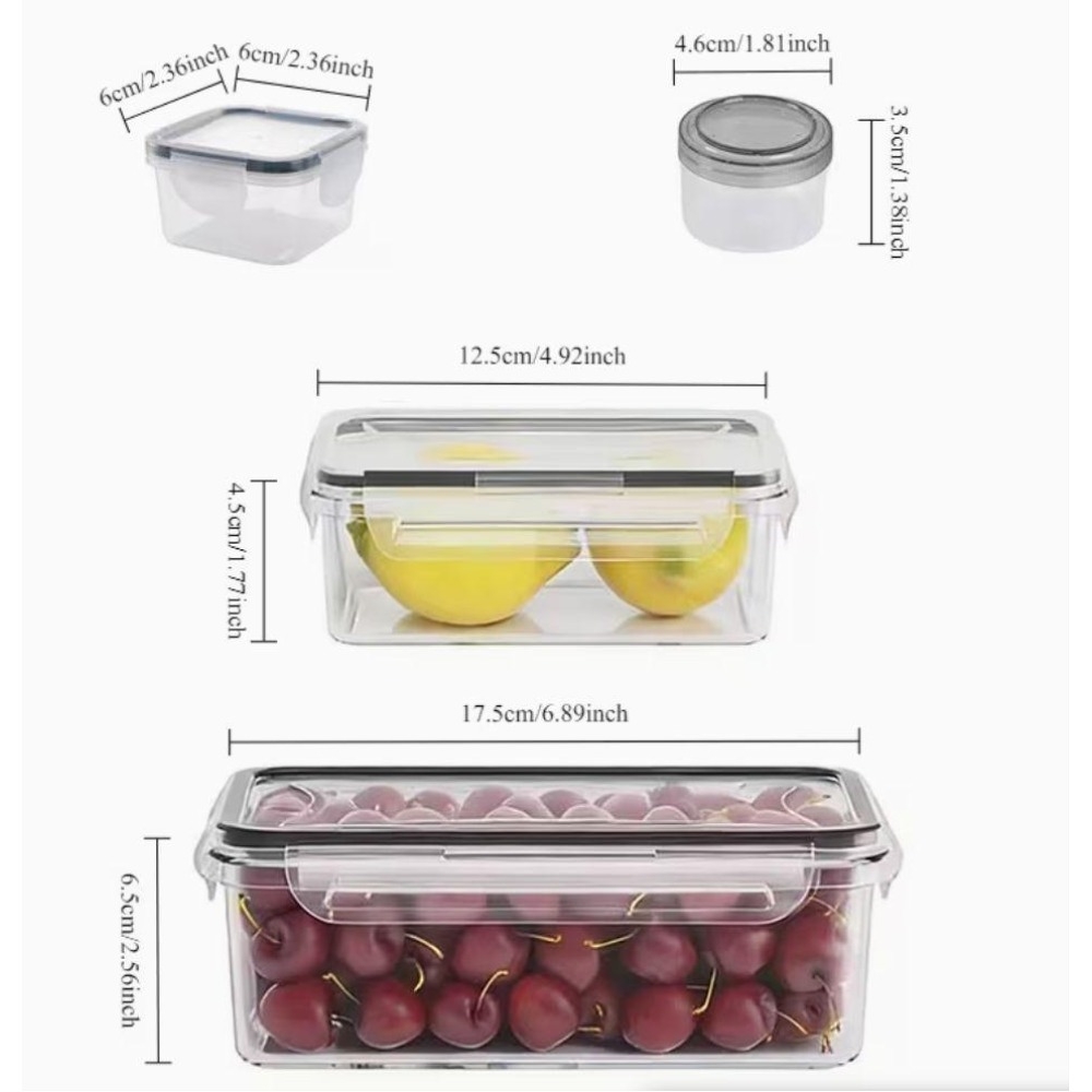 Juego de 4 Recipientes Transpa - Food Storage Canister reseña y precio