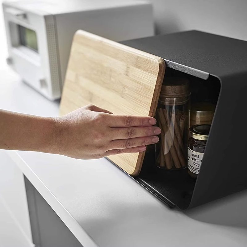 Caja de pan de bambú para alma - Food Storage Pantry reseña y precio