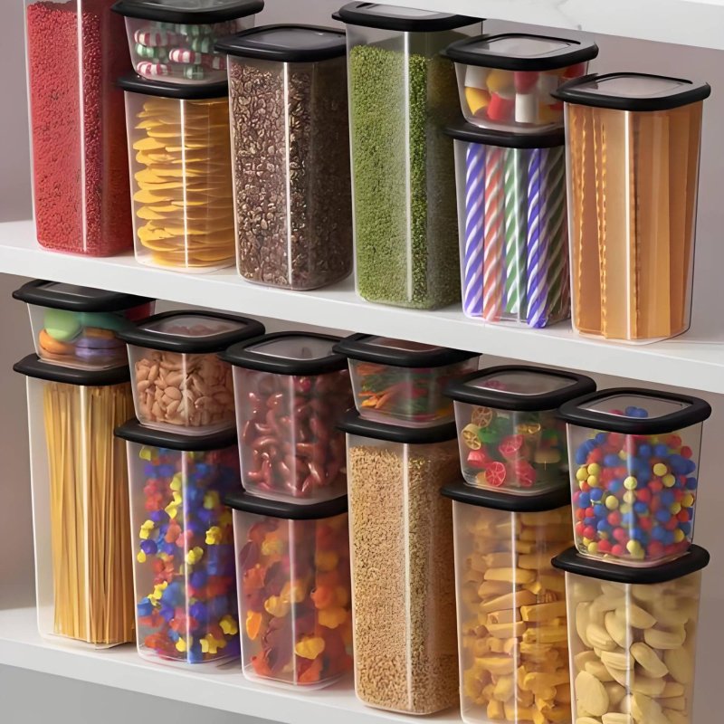 Juego de 6 Recipientes Herméti - Food Storage Pantry reseña y precio
