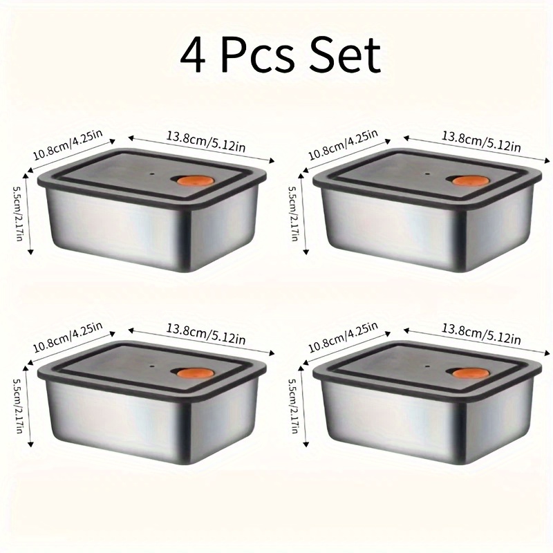 Juego de 4 Recipientes de Alma - Food Storage Pantry reseña y precio