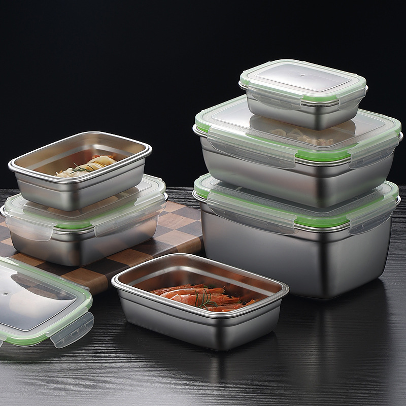 Fiambrera de acero inoxidable  - Food Storage Kitchen Container Set reseña y precio