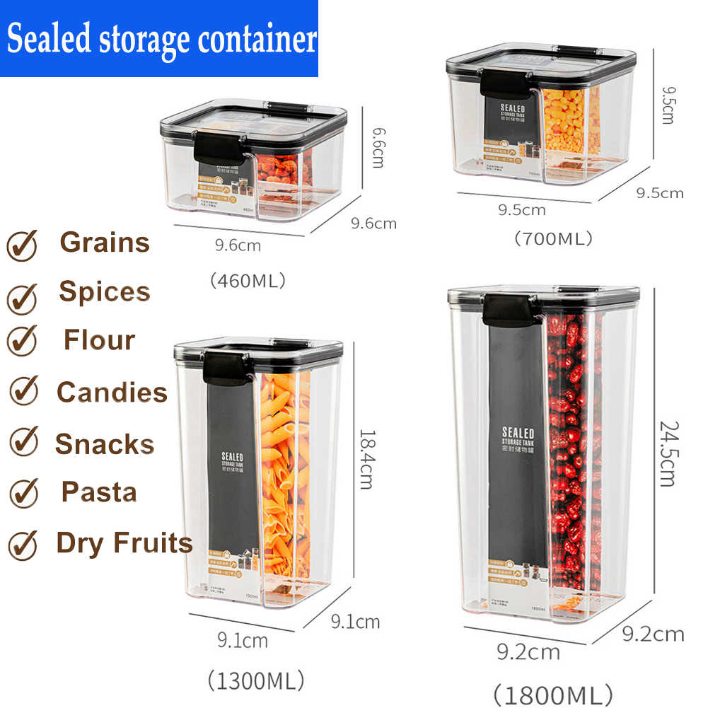 4 unidades de tarro sellado ap - Airtight Cereal Jar reseña y precio