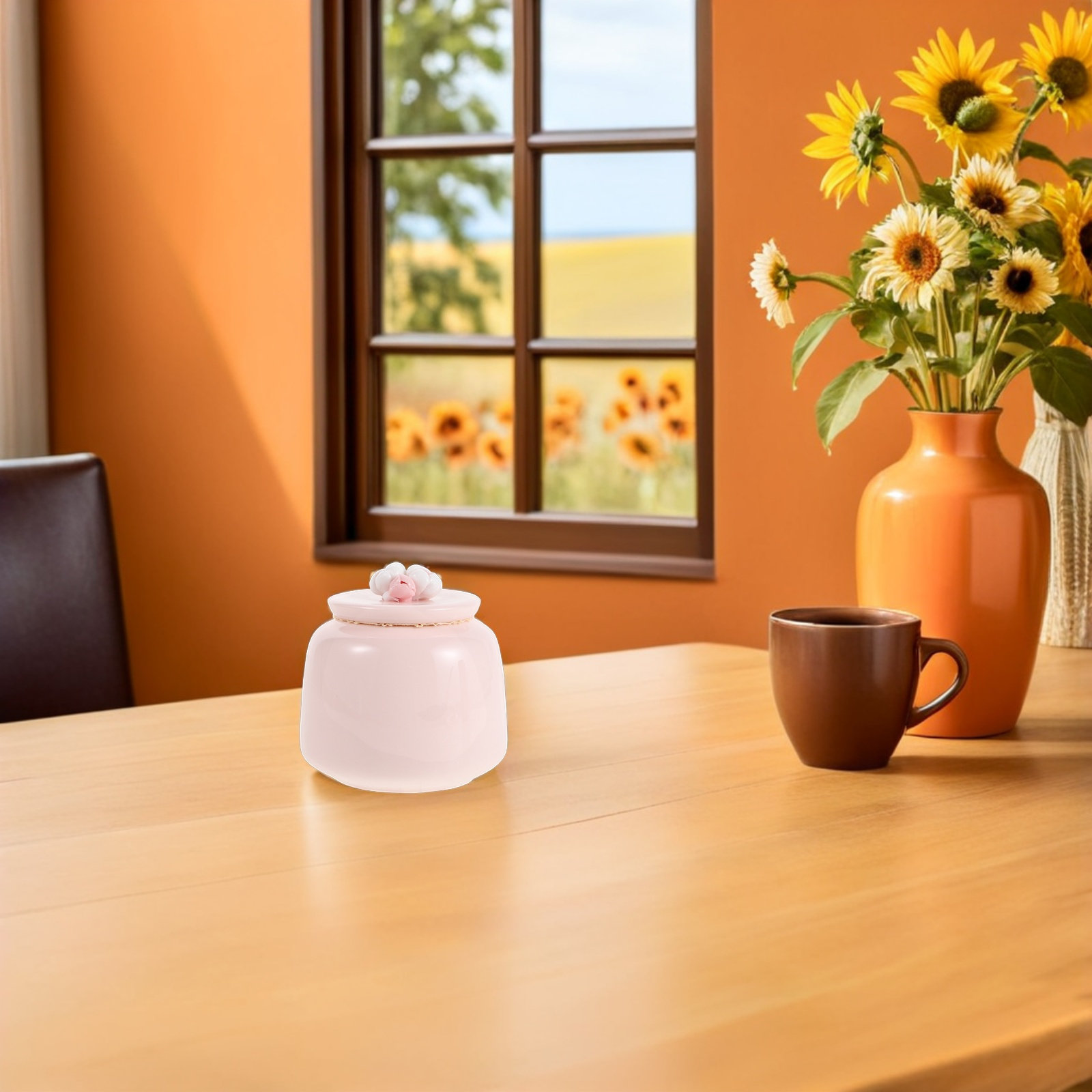 Tarro de Té de Cerámica Rosa,  - Food Storage Canister reseña y precio