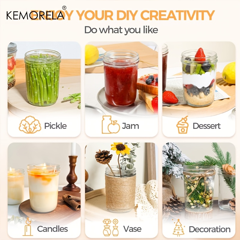 Frascos de Mason KEMORELA de 3 - Food Storage Glass Box reseña y precio