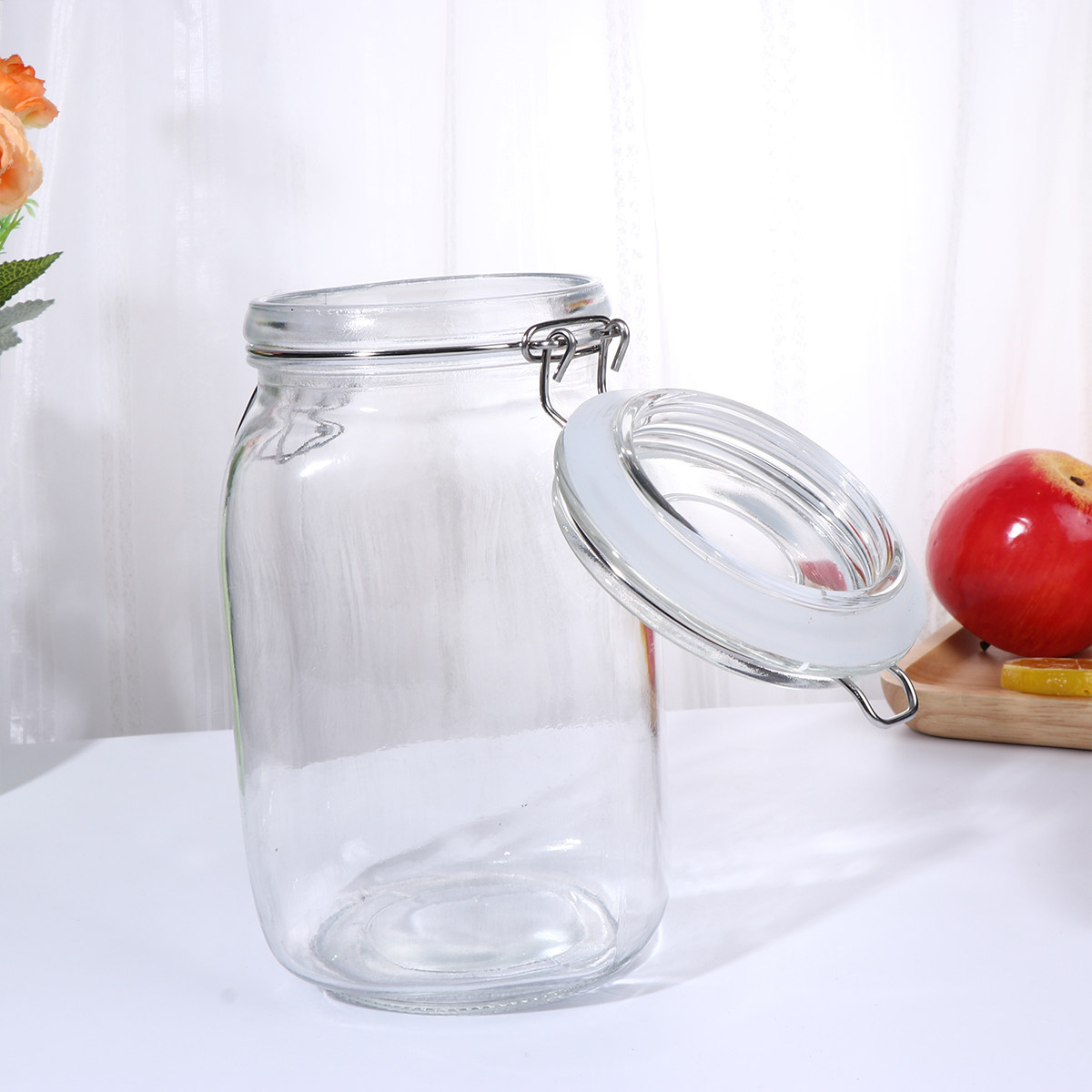 Frasco de Vidrio de 1500 ml pa - Airtight Cereal Jar reseña y precio