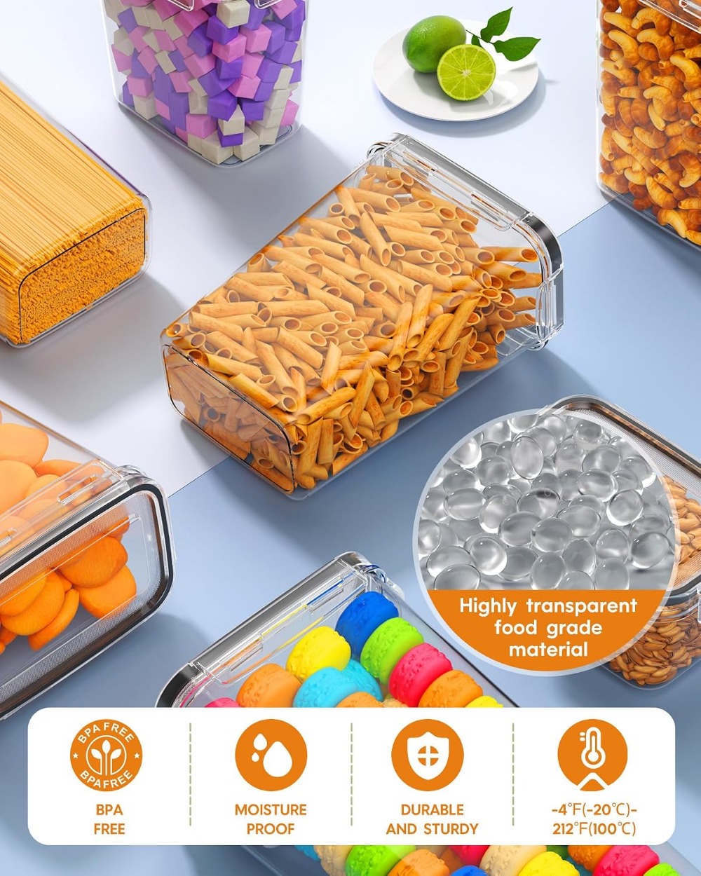 24 Recipientes Herméticos para - Food Storage Canister reseña y precio