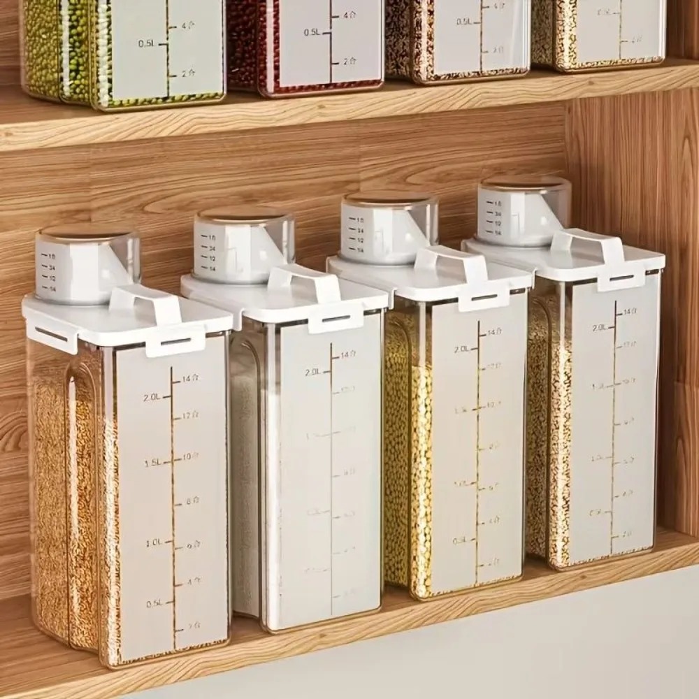 Paquete de 4 contenedores de a - Airtight Cereal Jar reseña y precio